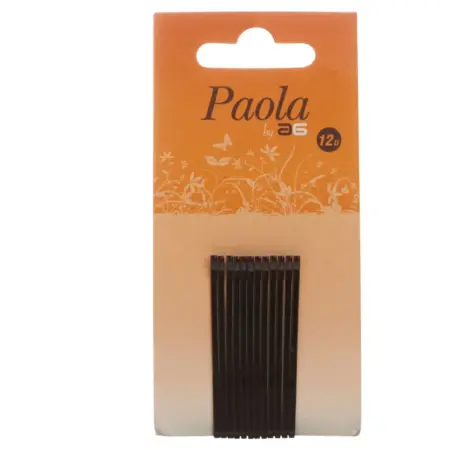 Asuer Horquilla Con Bolita 5cm Negro Paola 12uds